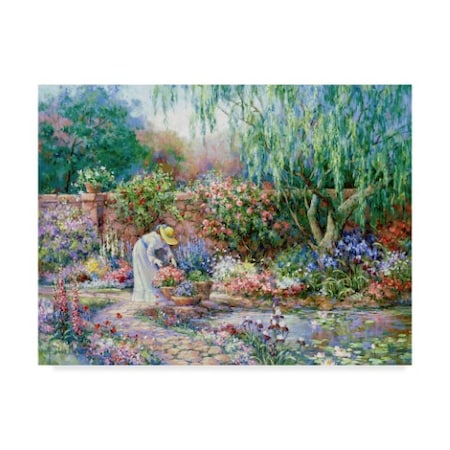 Barbara Mock 'Her Garden' Canvas Art,24x32